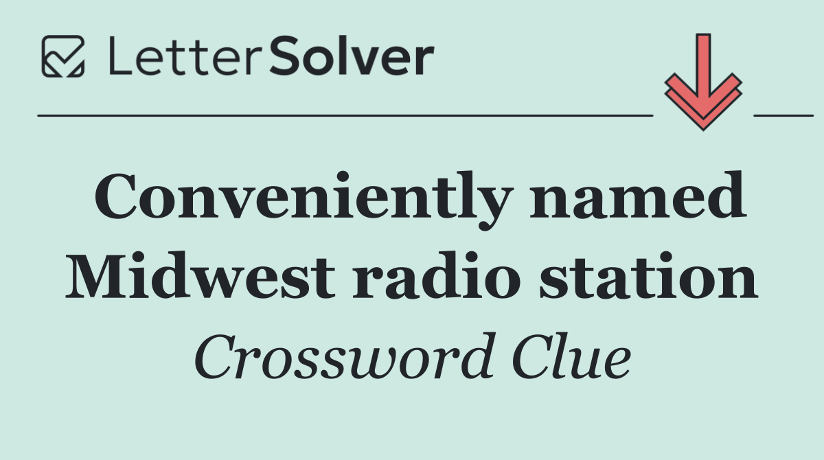 Conveniently named Midwest radio station