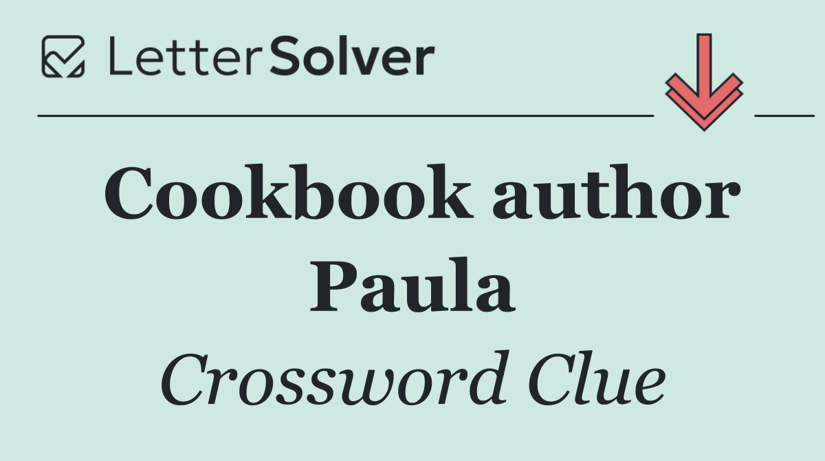 Cookbook author Paula