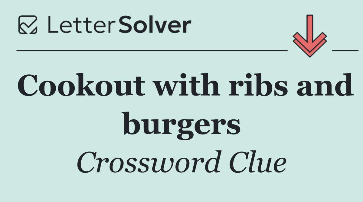 Cookout with ribs and burgers