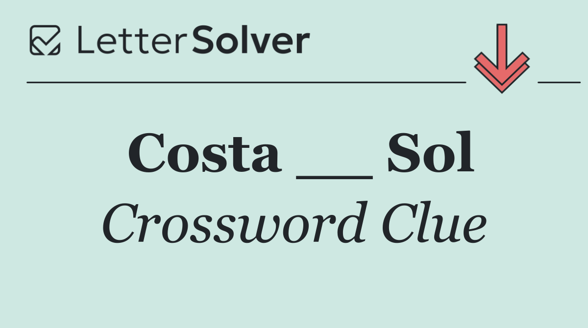 Costa __ Sol