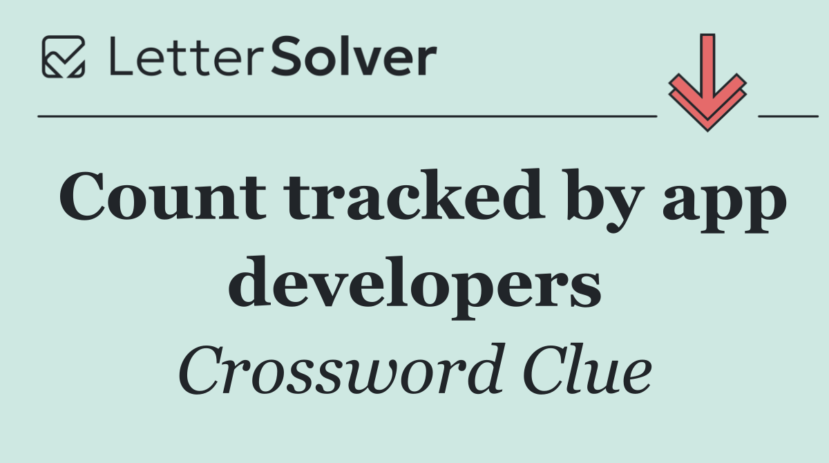 Count tracked by app developers