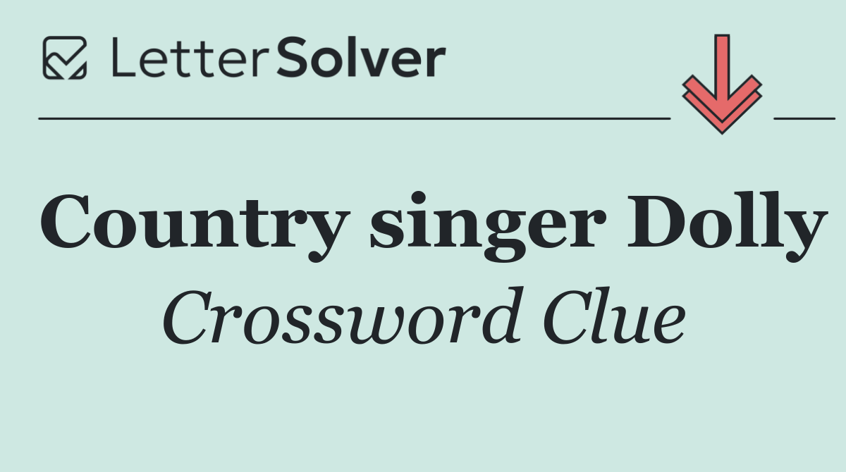 Country singer Dolly