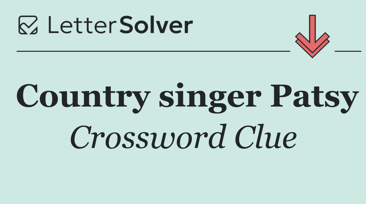 Country singer Patsy