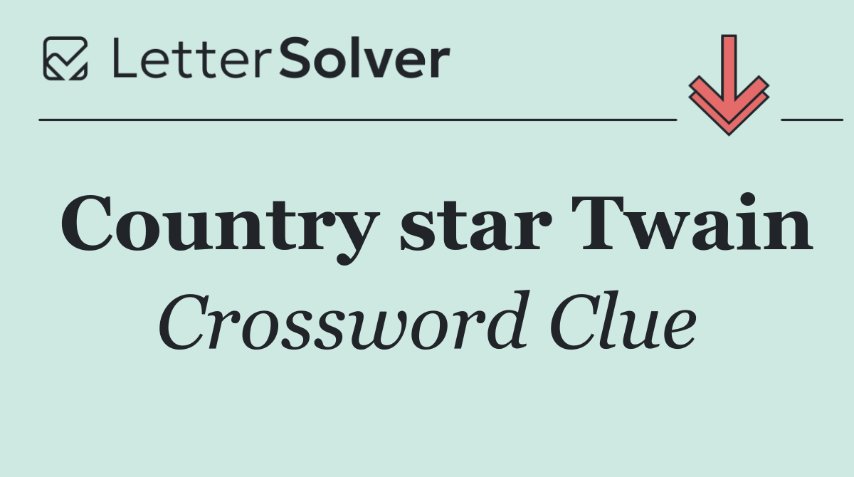 Country star Twain