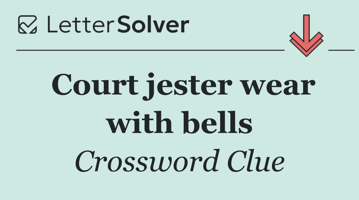 Court jester wear with bells