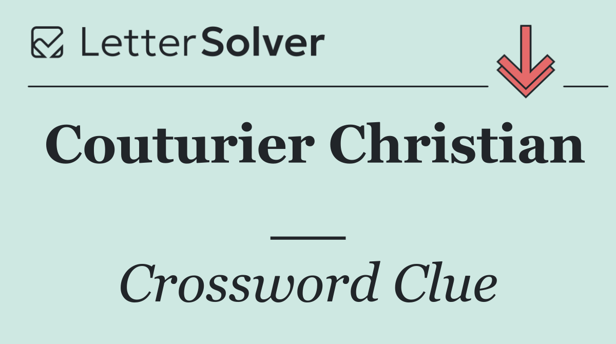 Couturier Christian __