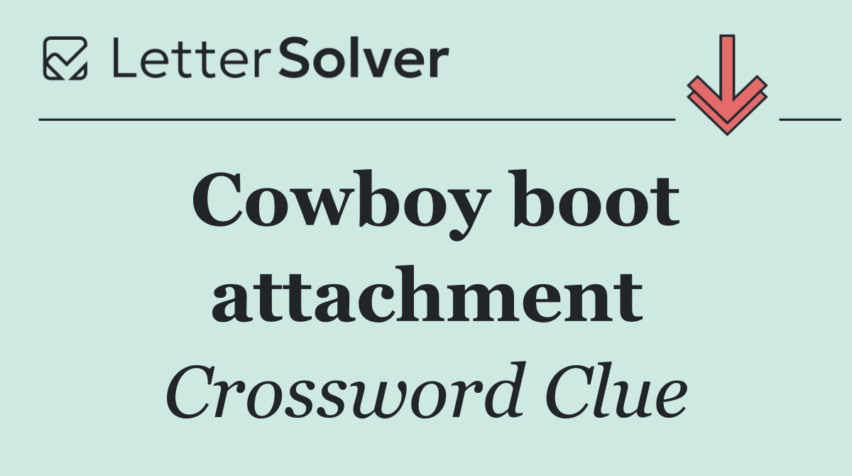 Cowboy boot attachment