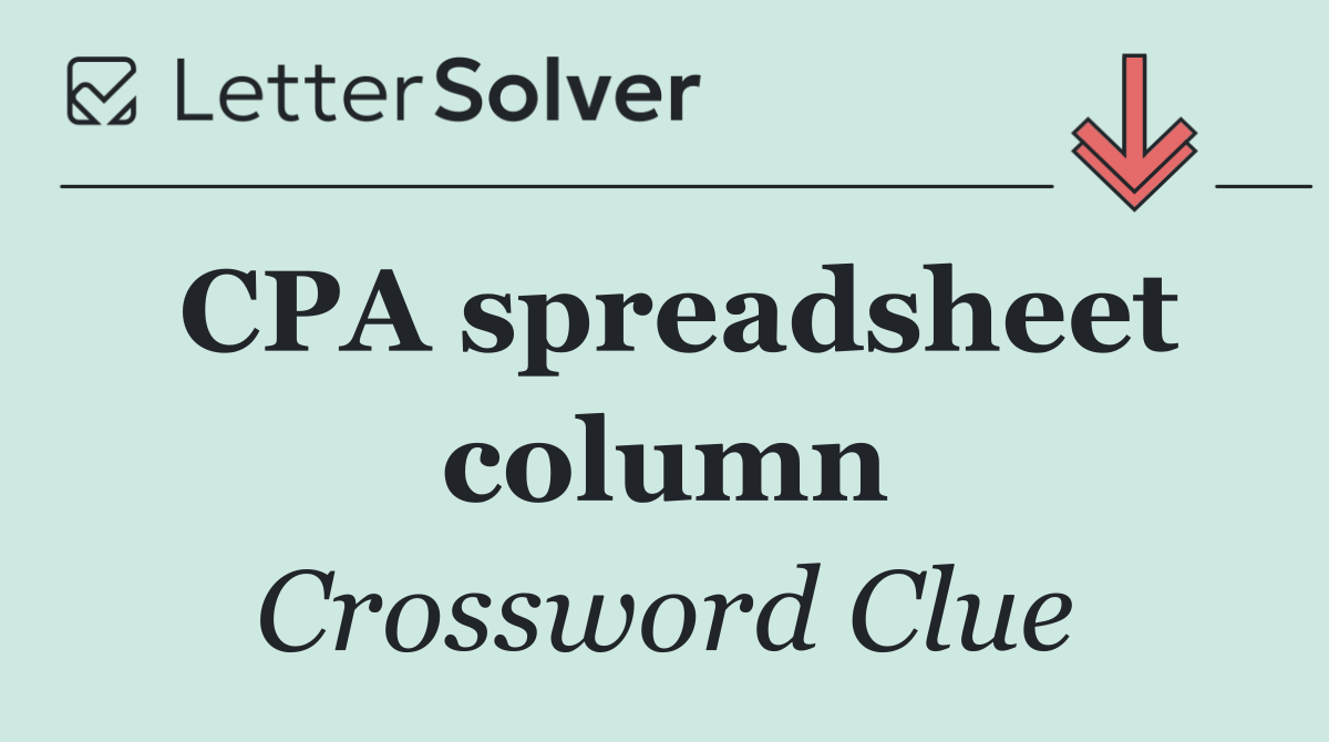 CPA spreadsheet column