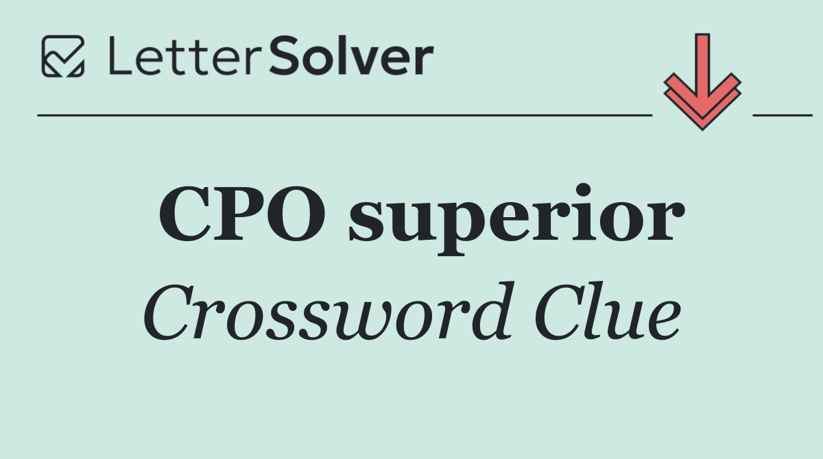 CPO superior