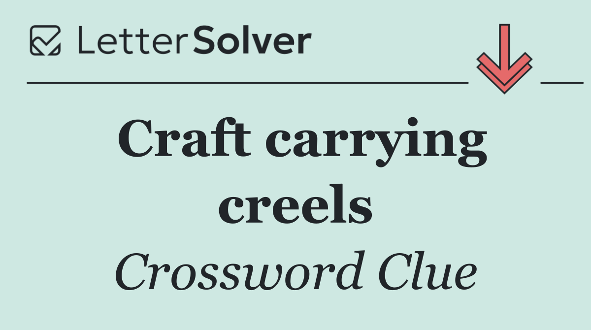 Craft carrying creels