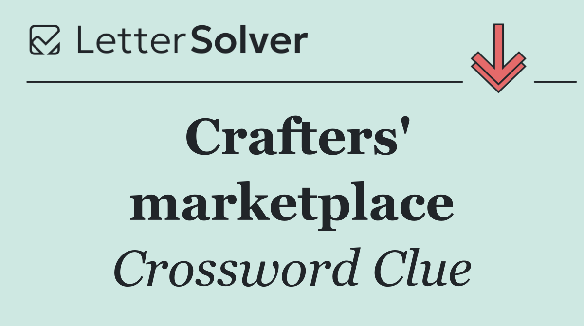Crafters' marketplace