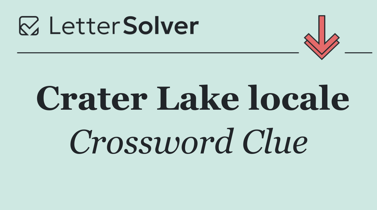 Crater Lake locale