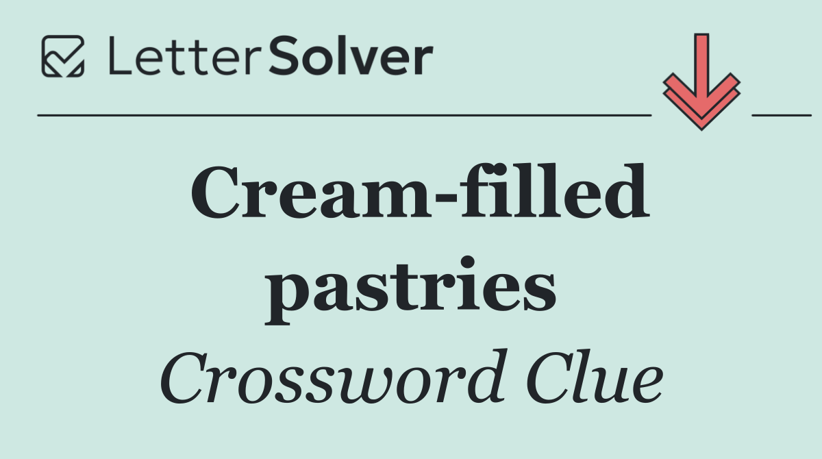Cream filled pastries