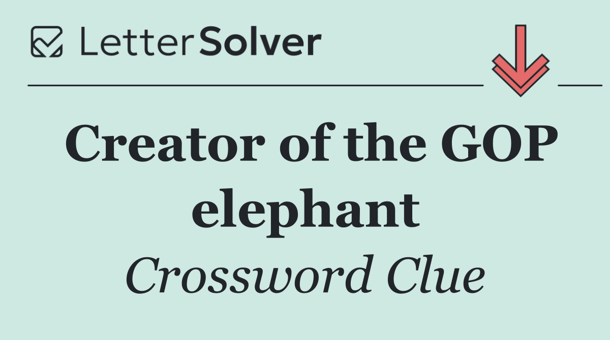 Creator of the GOP elephant