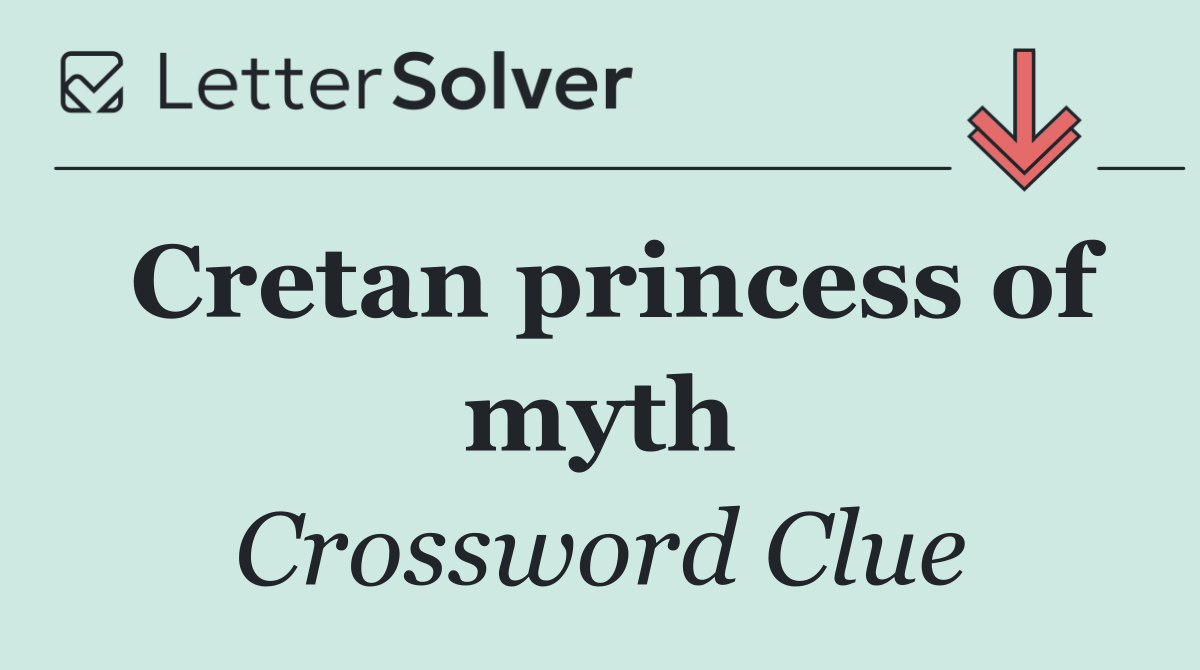 Cretan princess of myth