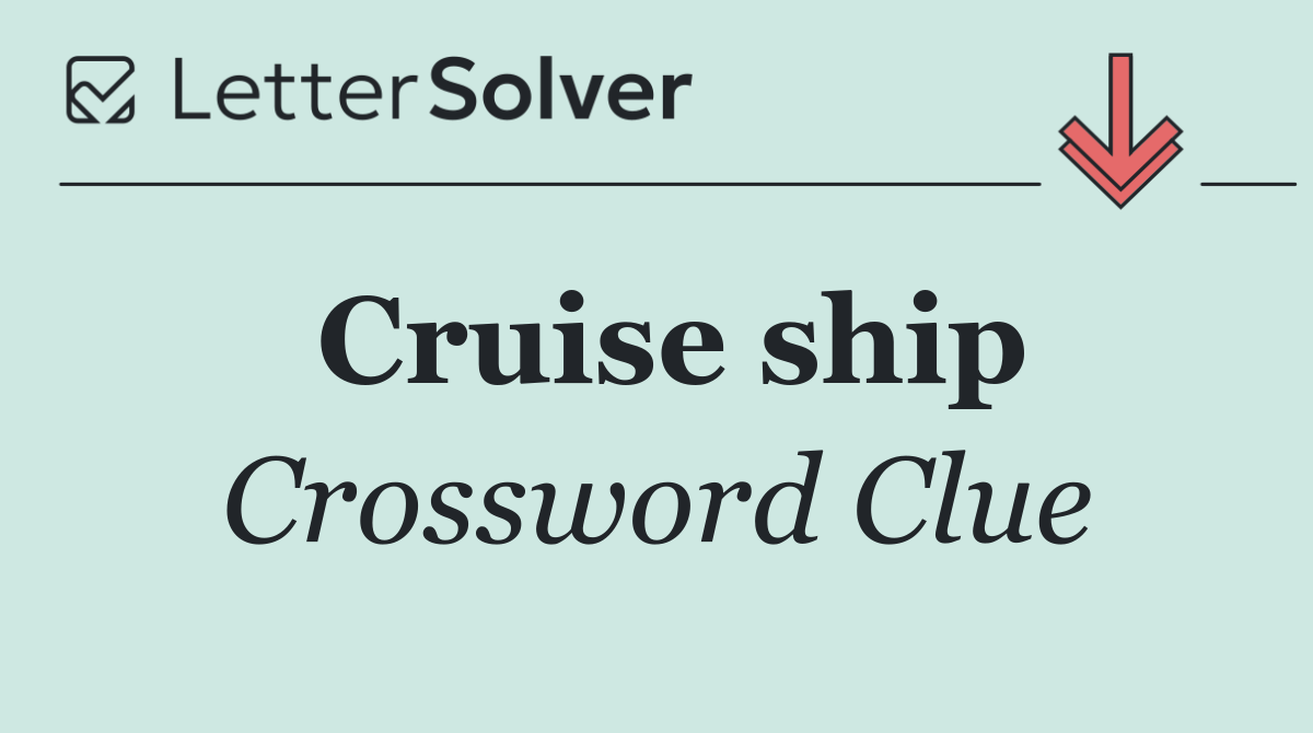 Cruise ship