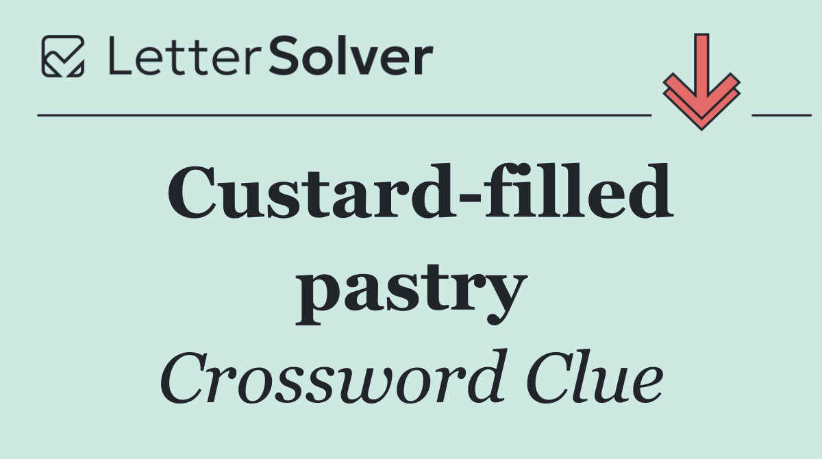 Custard filled pastry