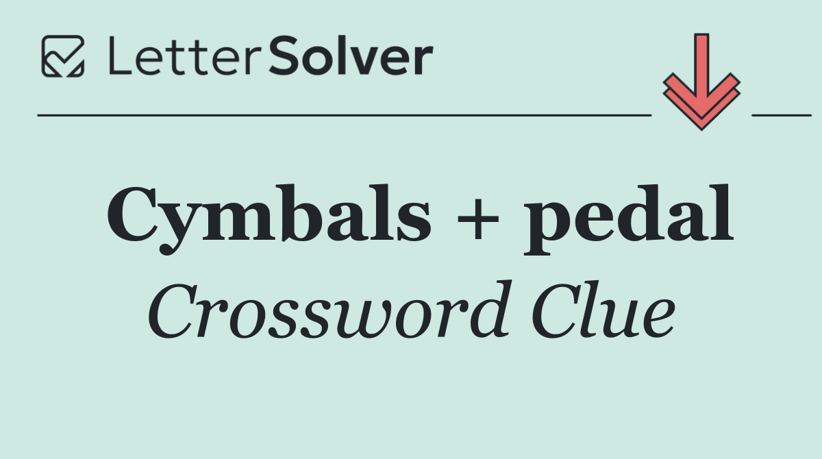 Cymbals + pedal