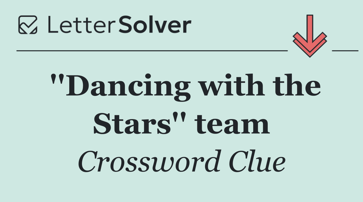 ''Dancing with the Stars'' team