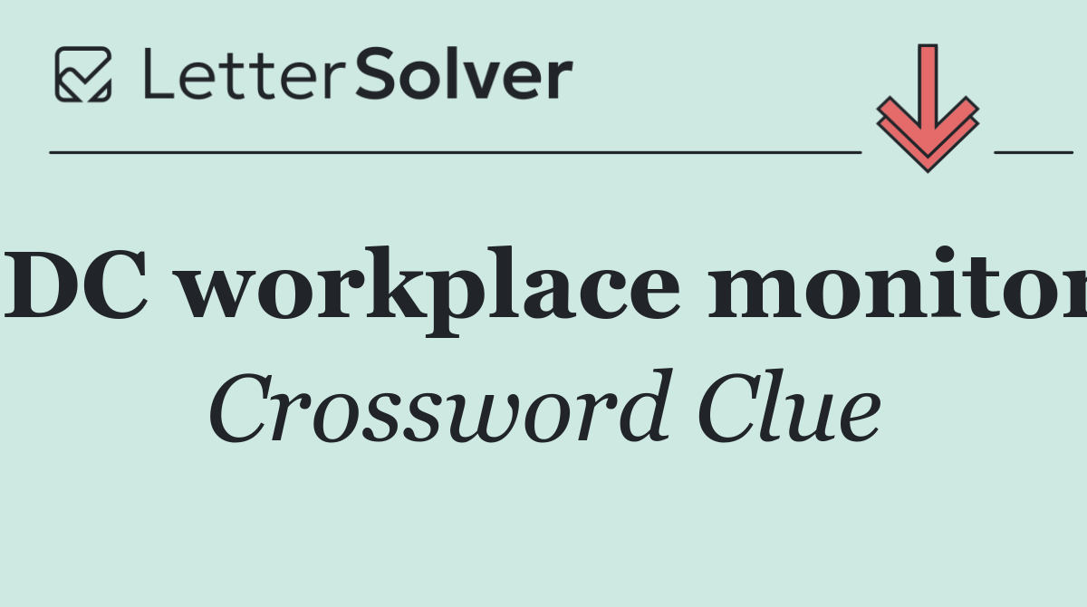 DC workplace monitor