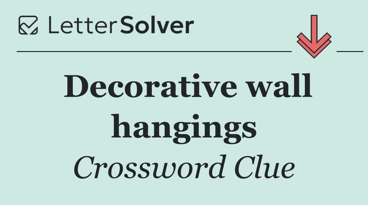 Decorative wall hangings