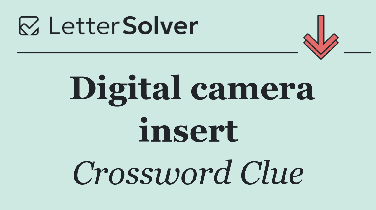 Digital camera insert