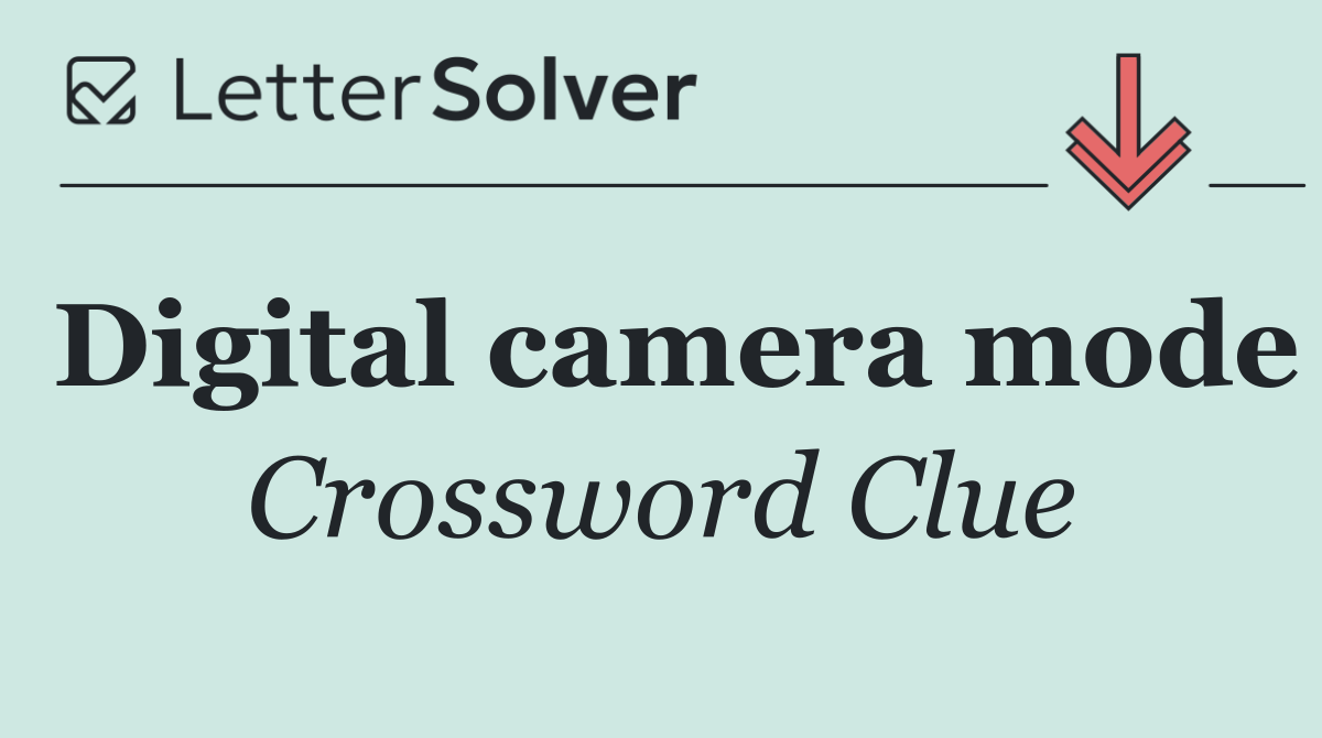 Digital camera mode