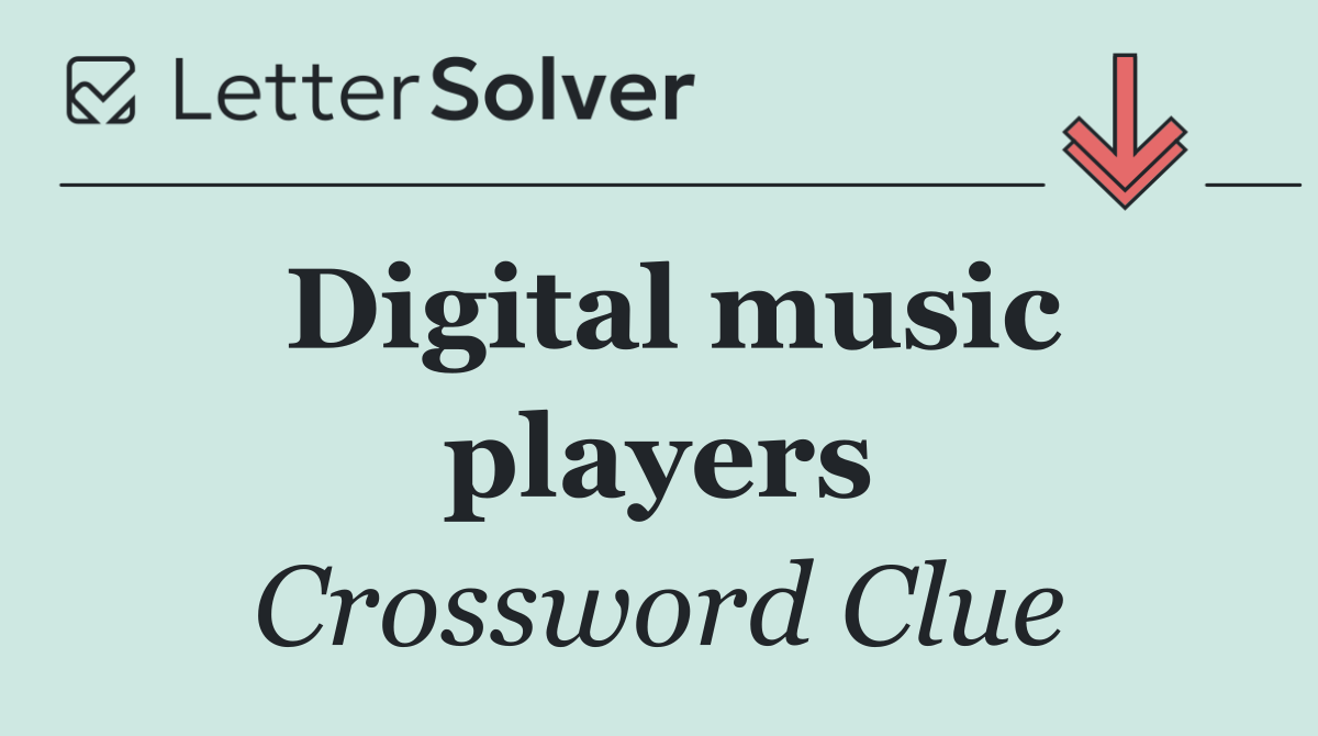 Digital music players