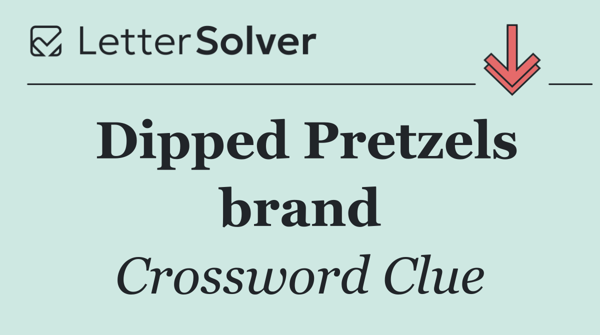Dipped Pretzels brand