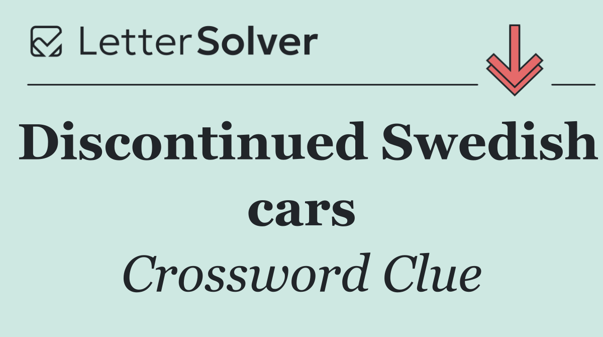 Discontinued Swedish cars