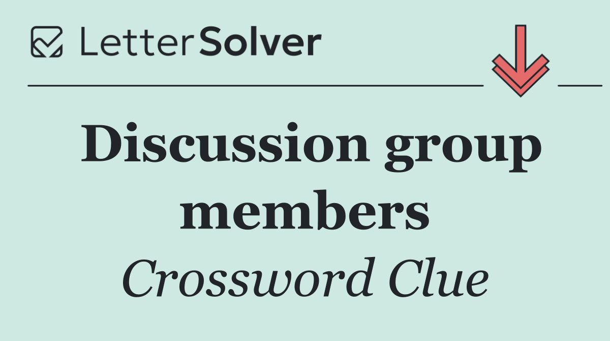 Discussion group members