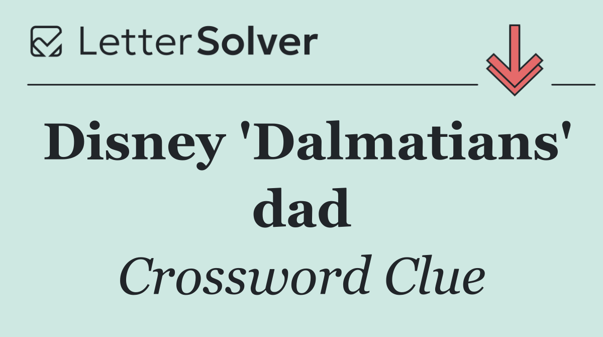 Disney 'Dalmatians' dad