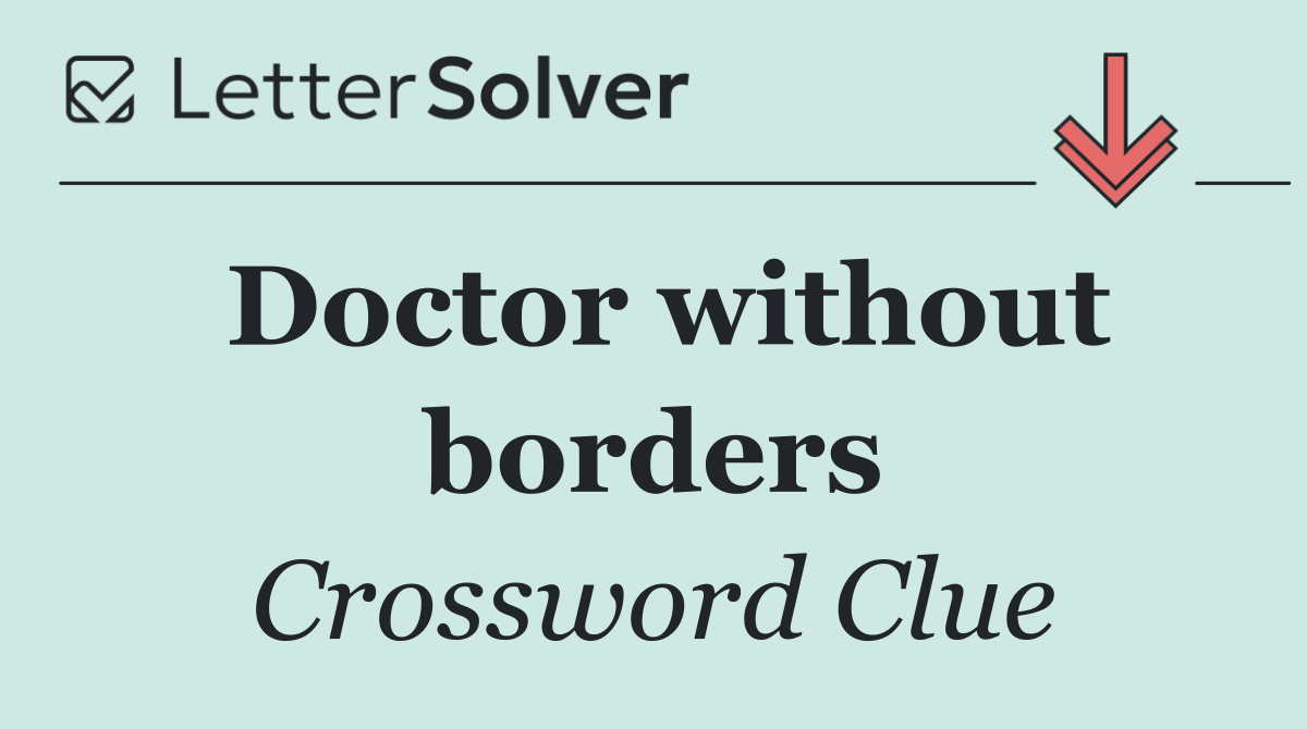 Doctor without borders