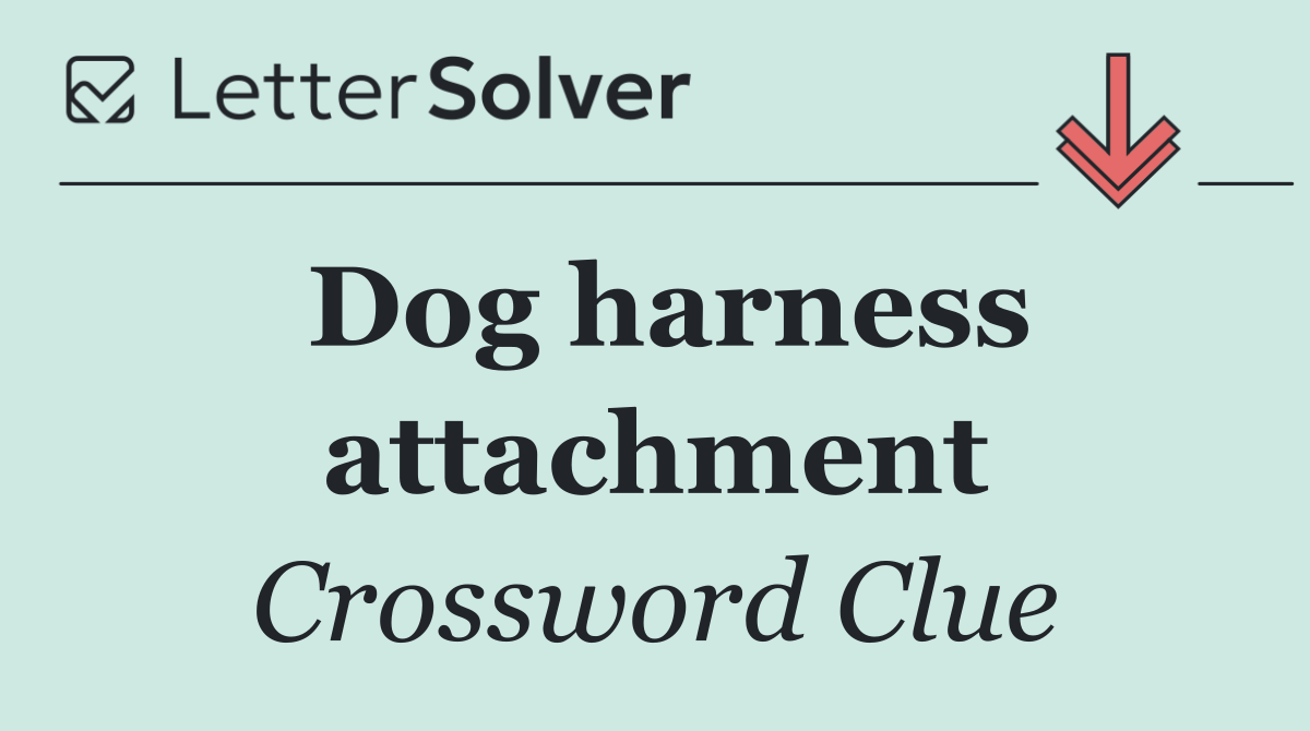 Dog harness attachment