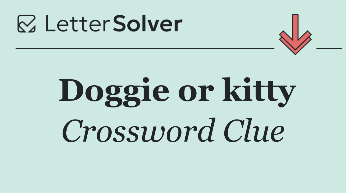 Doggie or kitty
