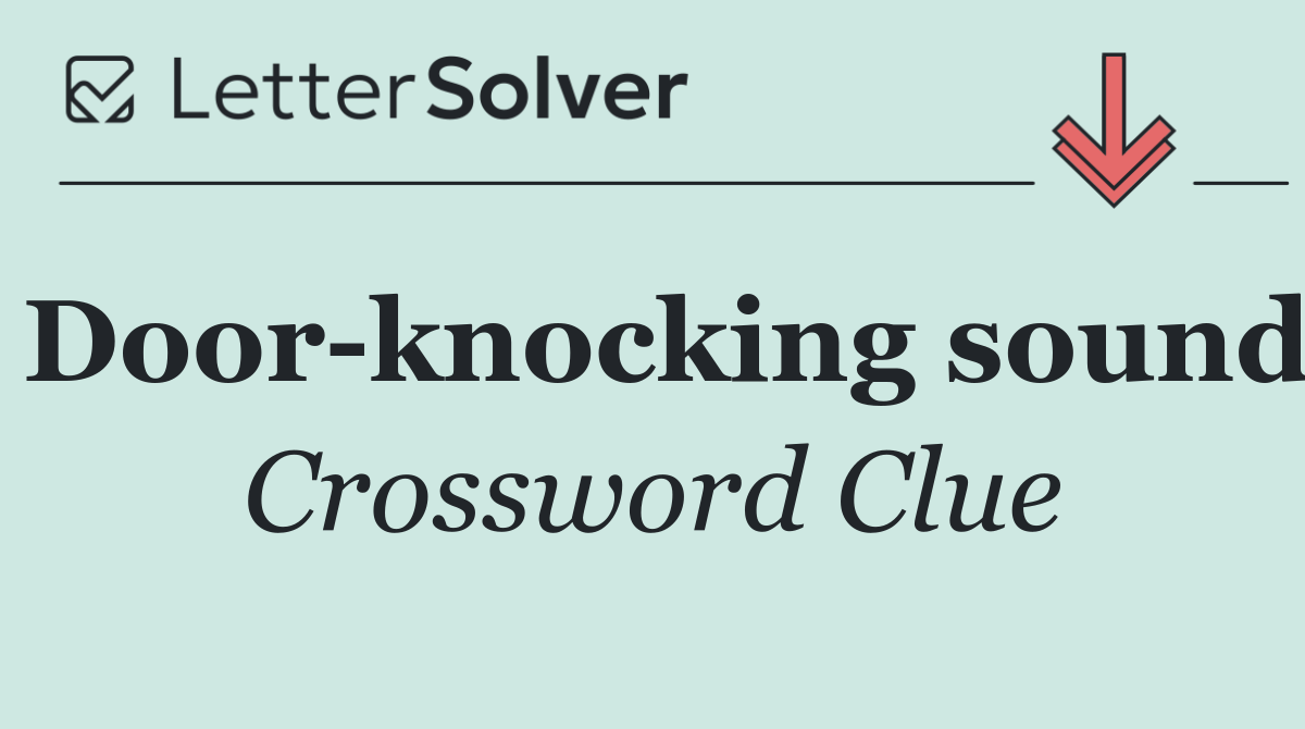 Door knocking sound