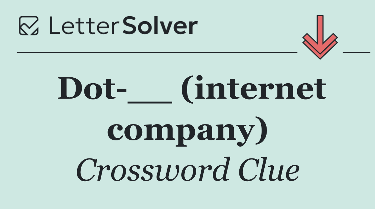 Dot __ (internet company)