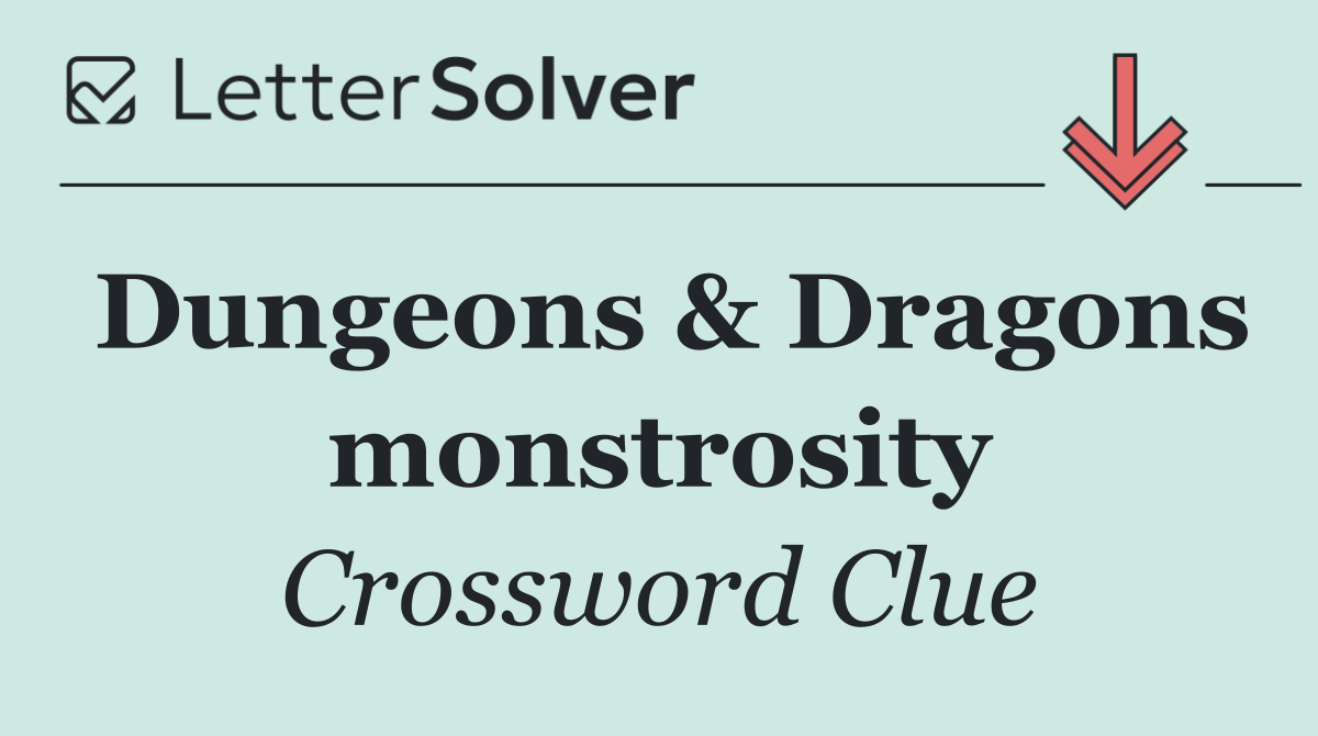 Dungeons & Dragons monstrosity