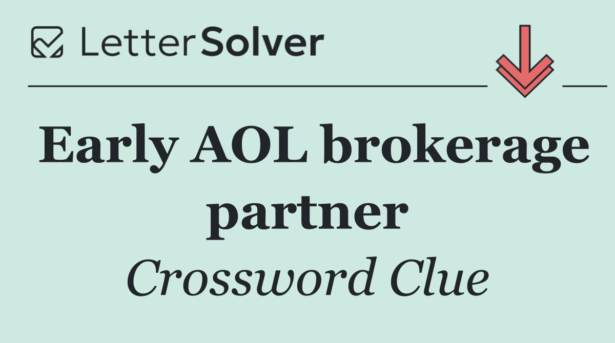 Early AOL brokerage partner