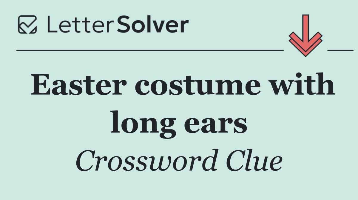 Easter costume with long ears
