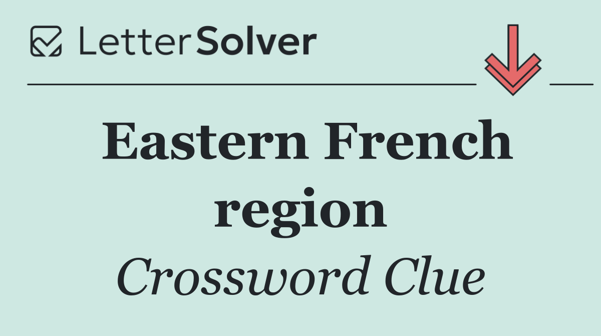 Eastern French region