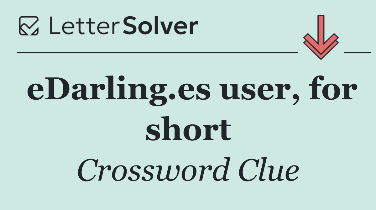 eDarling.es user, for short