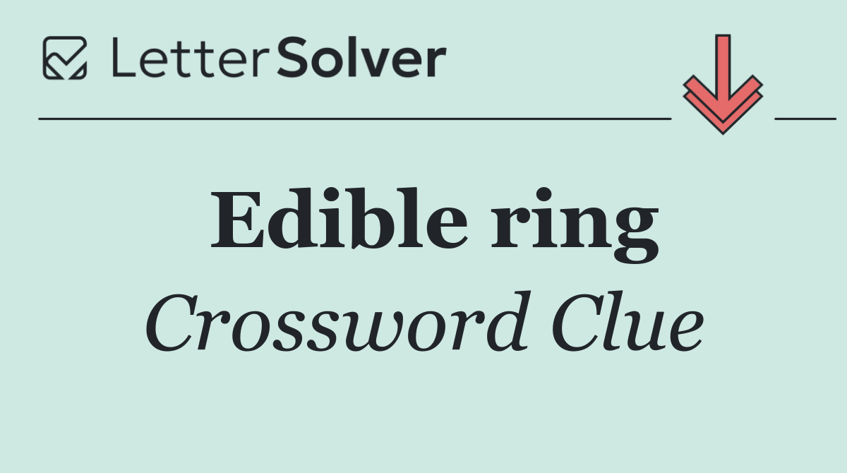 Edible ring