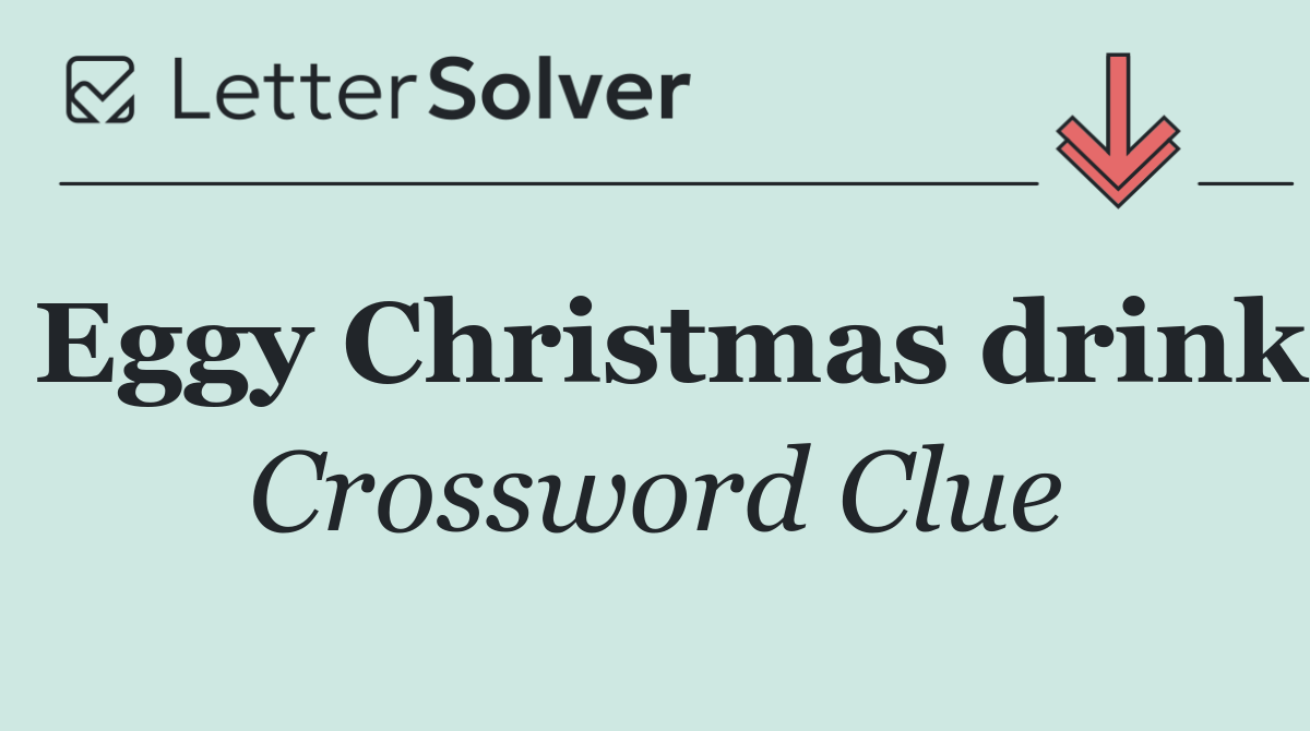 Eggy Christmas drink