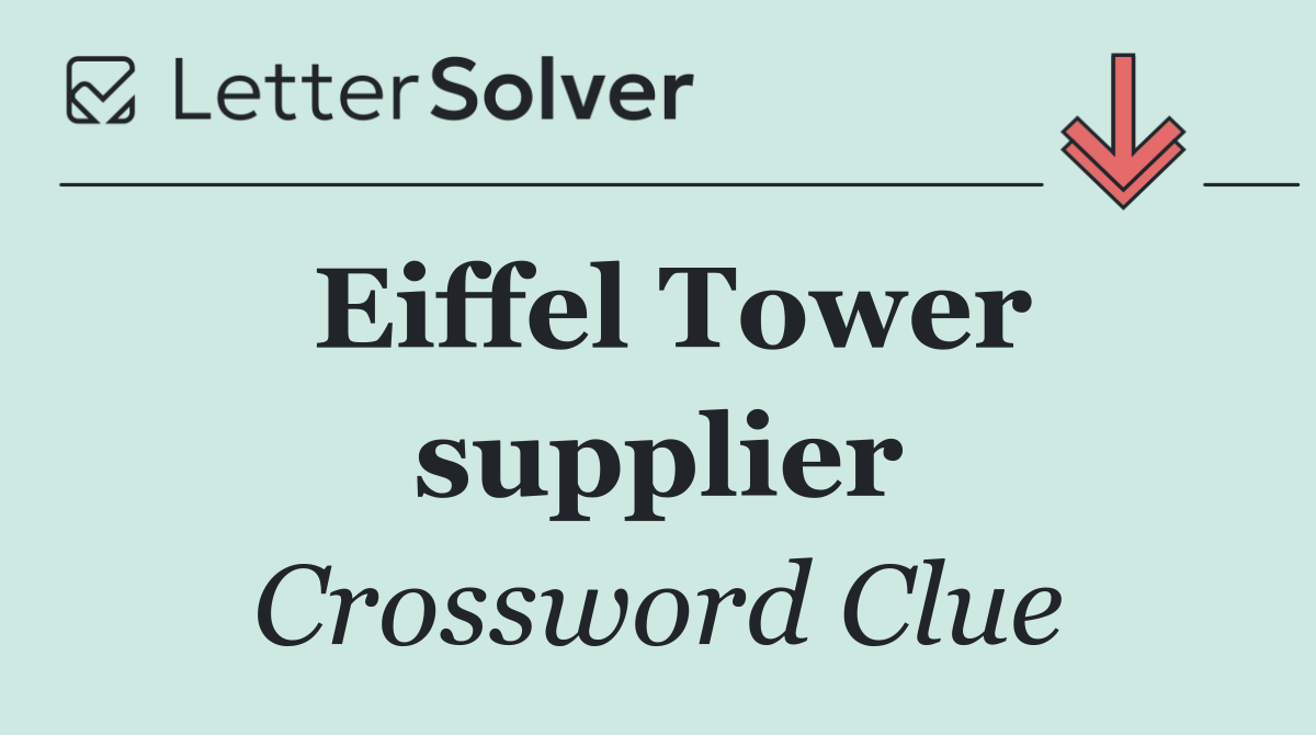 Eiffel Tower supplier