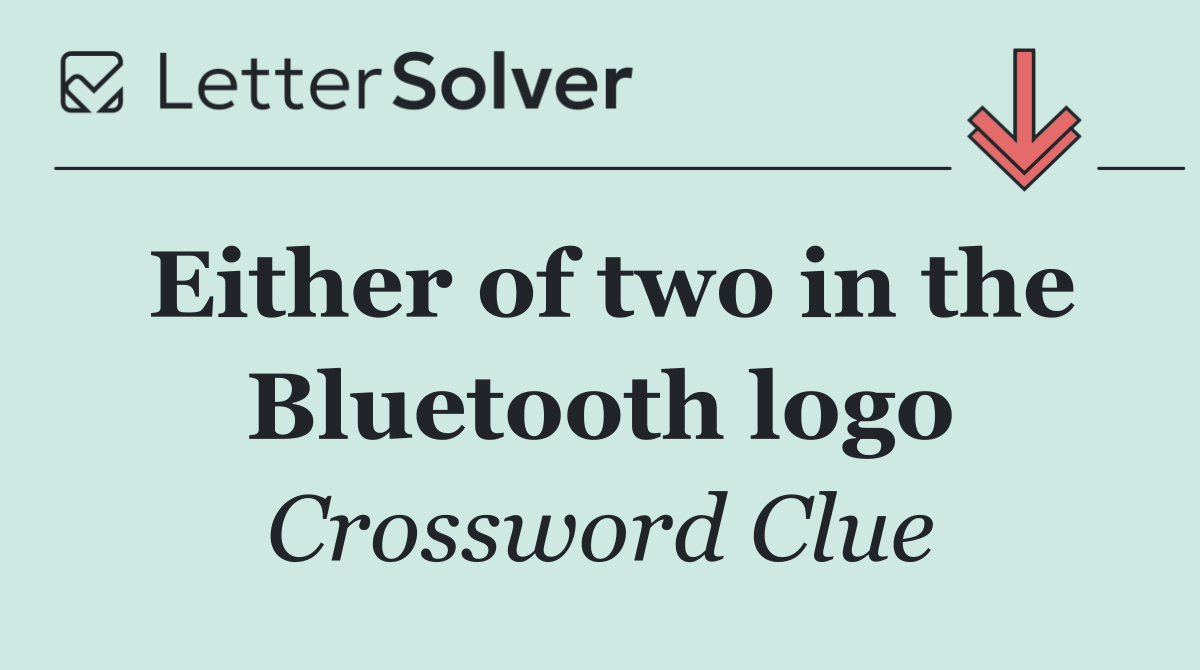 Either of two in the Bluetooth logo