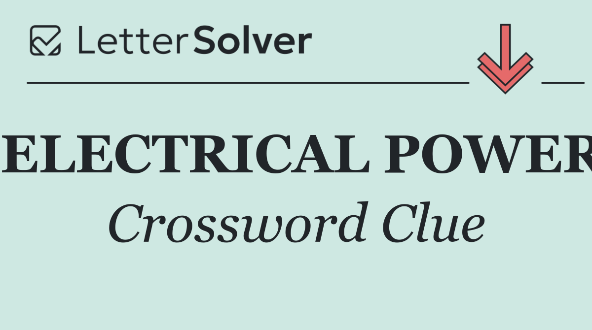 ELECTRICAL POWER