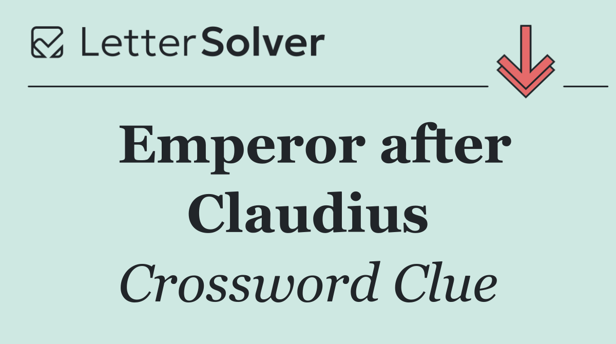 Emperor after Claudius