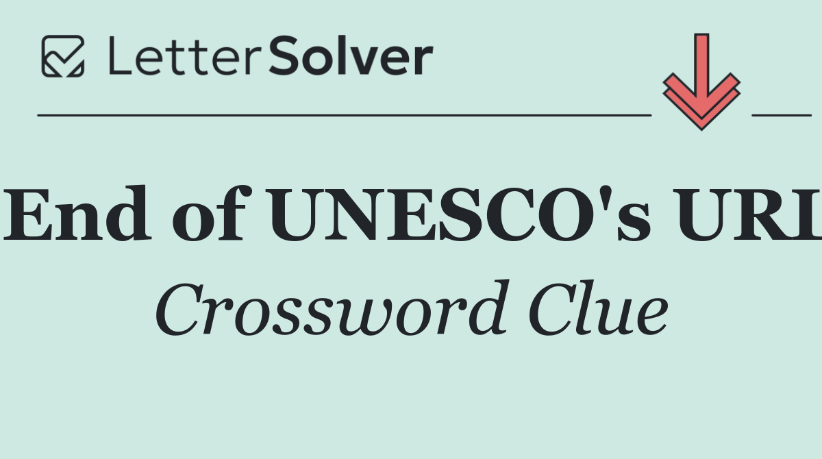 End of UNESCO's URL