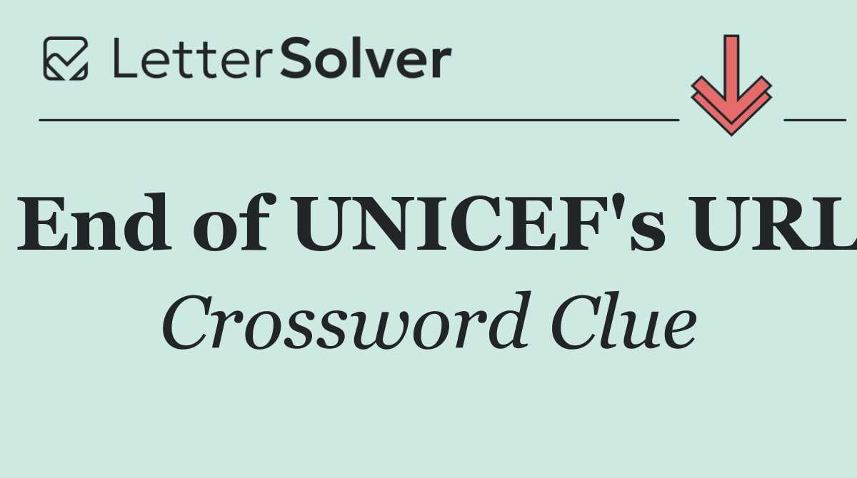 End of UNICEF's URL